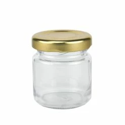 Null 100er Set Sturzglas 53 Ml To 43 Goldener Deckel Incl. Diamant Gelierzauber Rezeptheft