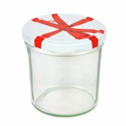 Null 12er Set Sturzglas 350 Ml To 82 Schleifendekor Deckel Incl. Diamant Gelierzauber Rezeptheft