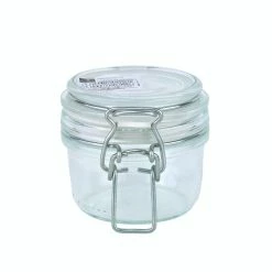Null Einmachglas Bügelverschluss Original Fido 0,125L Incl. Bormioli Rezeptheft
