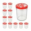 Null CAPCRO 12er Set Sturzglas 435 Ml To 82 Fliegenpilz Deckel Rot Weiß Gepunktet