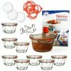 Null 9er Set Weck Gugelhupfglas 280 Ml + 9 Glasdeckel + 9 Einkochringe + 18 Einkochklammern Mit Rezeptheft